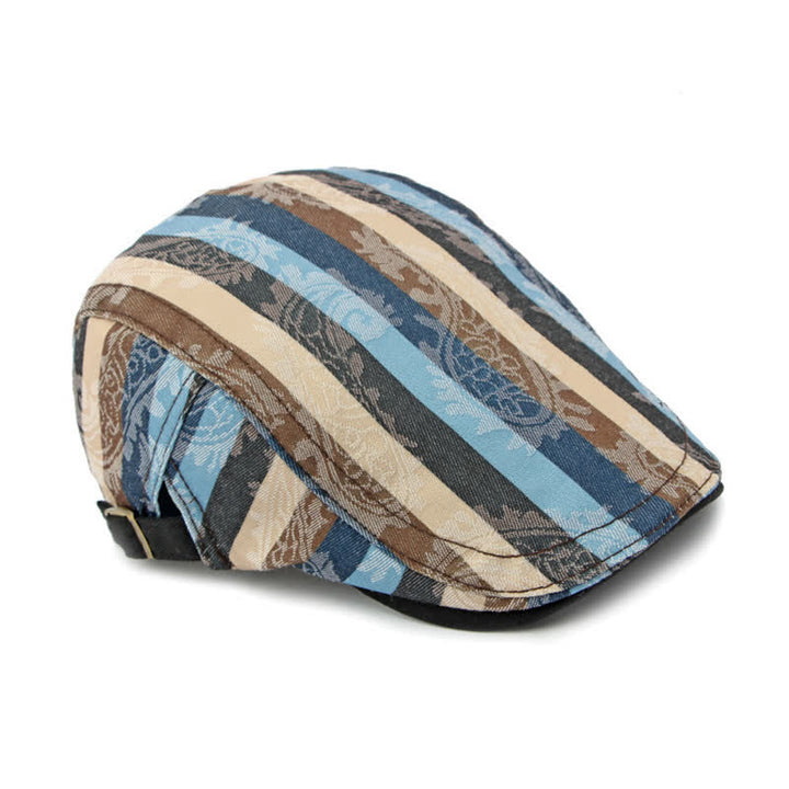 Boina plana con rayas Paisley de Four Seasons
