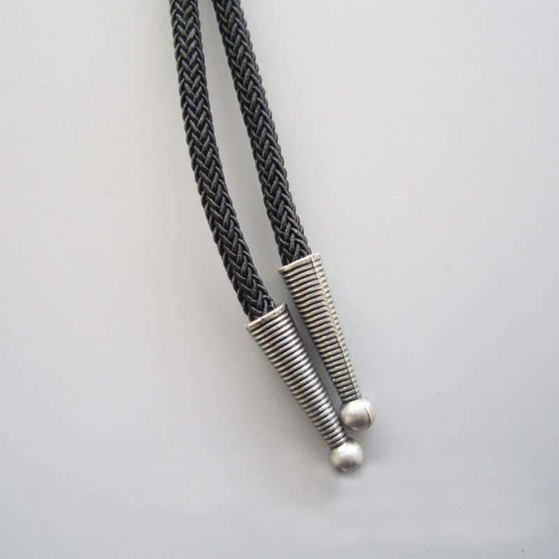 Corbata de bolo con forma de flor de diamantes de imitación de cristal azul