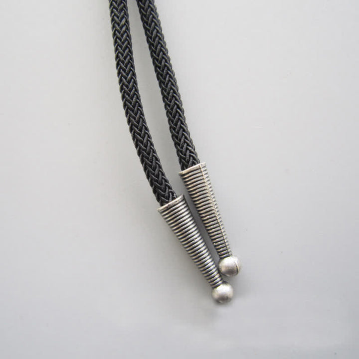 Corbata de bolo con forma de flor de diamantes de imitación de cristal azul