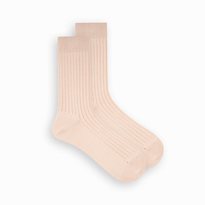 Calcetines de algodón de negocios de color liso y sencillos para hombre