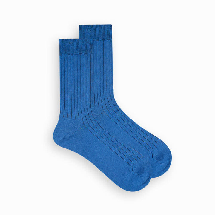 Calcetines de algodón de negocios de color liso y sencillos para hombre
