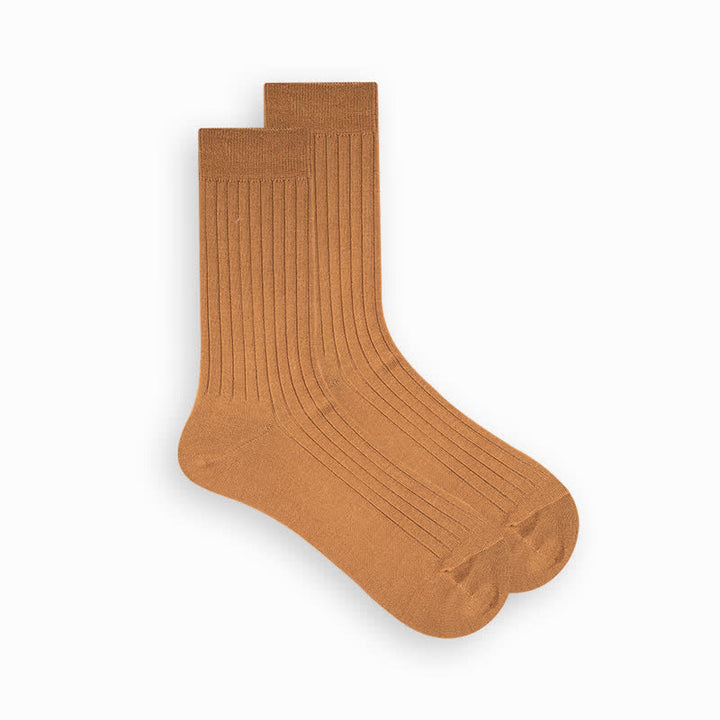Calcetines de algodón de negocios de color liso y sencillos para hombre