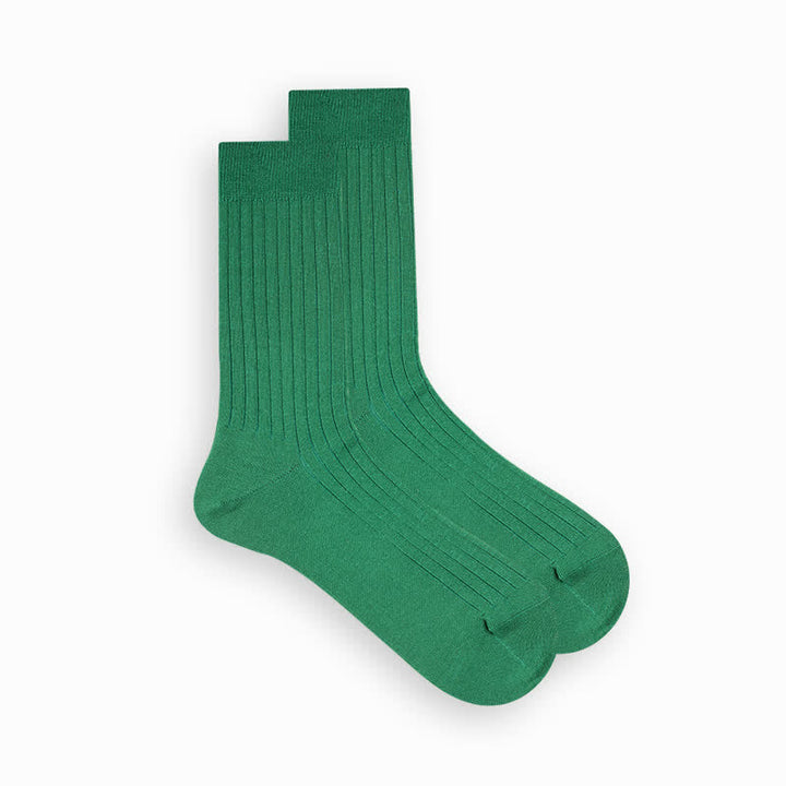 Calcetines de algodón de negocios de color liso y sencillos para hombre
