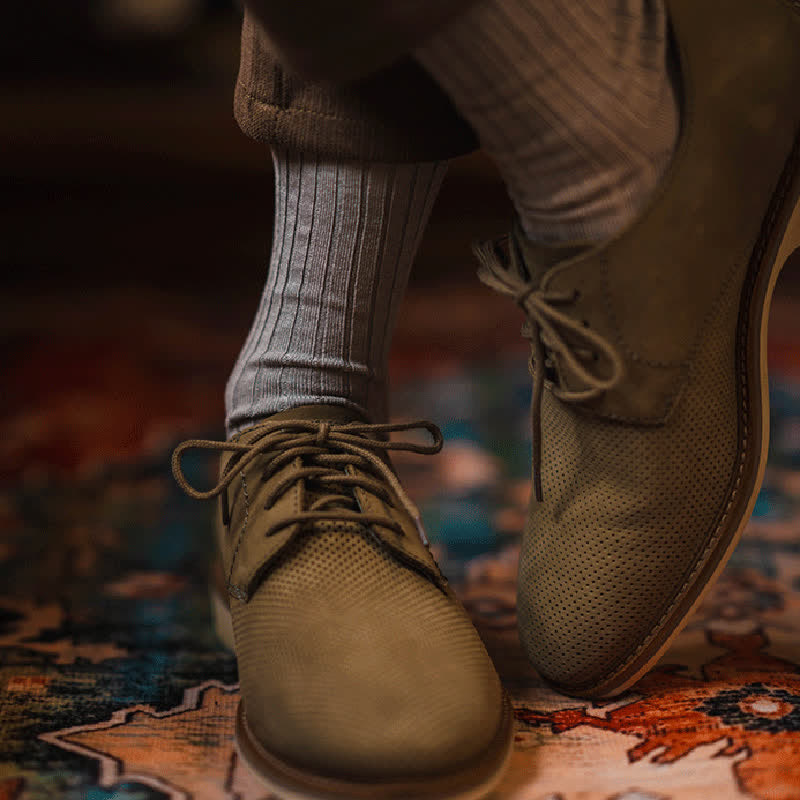 Calcetines de algodón de negocios de color liso y sencillos para hombre