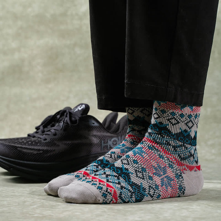 Deslumbrantes calcetines de algodón estilo nativo retro