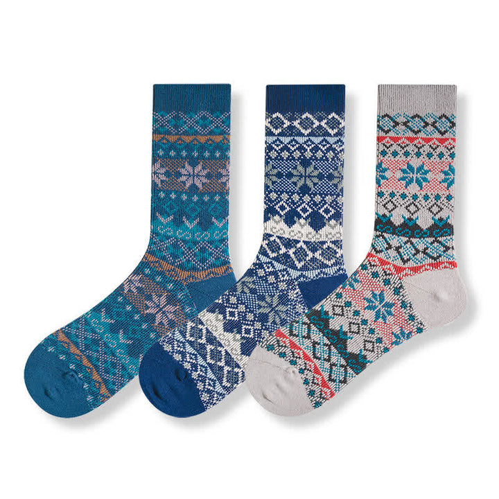 Deslumbrantes calcetines de algodón estilo nativo retro