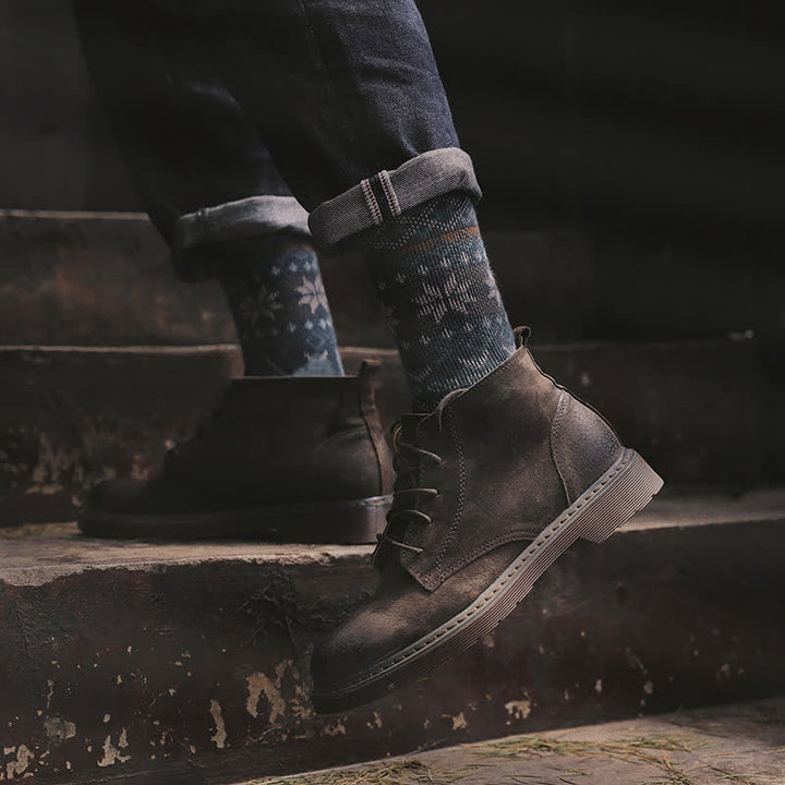 Deslumbrantes calcetines de algodón estilo nativo retro