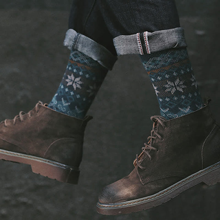 Deslumbrantes calcetines de algodón estilo nativo retro