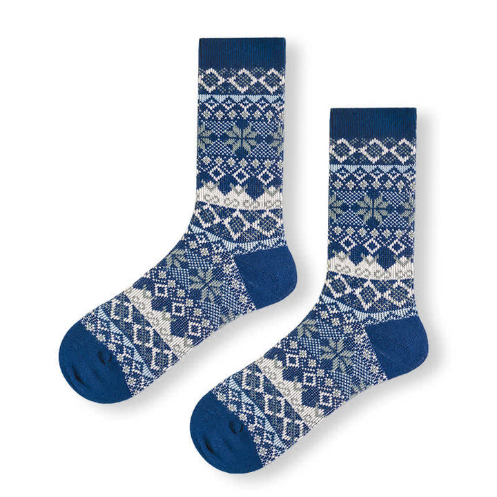 Deslumbrantes calcetines de algodón estilo nativo retro