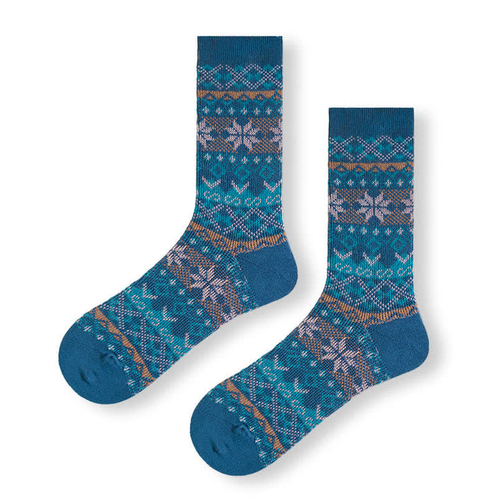 Deslumbrantes calcetines de algodón estilo nativo retro