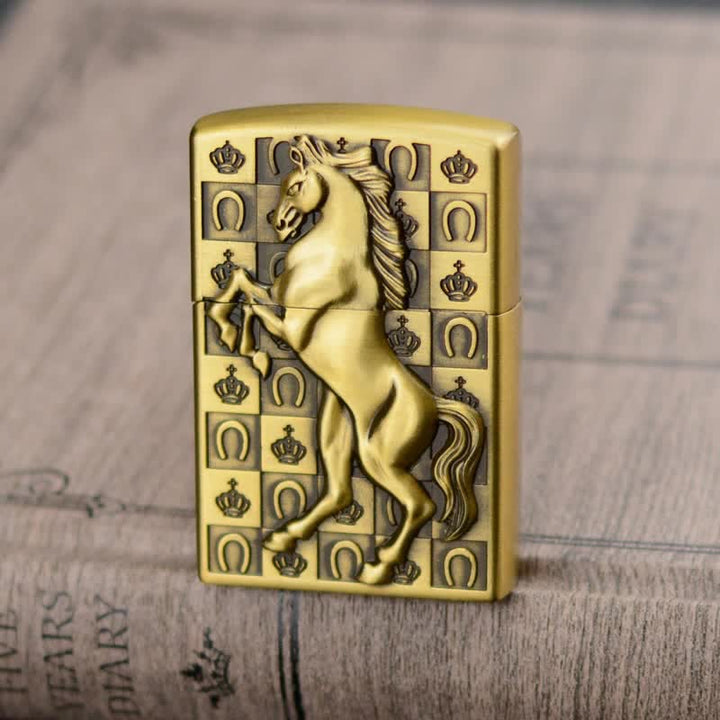 Encendedor de butano recargable con forma de rueda de afilar de Roaring Horse