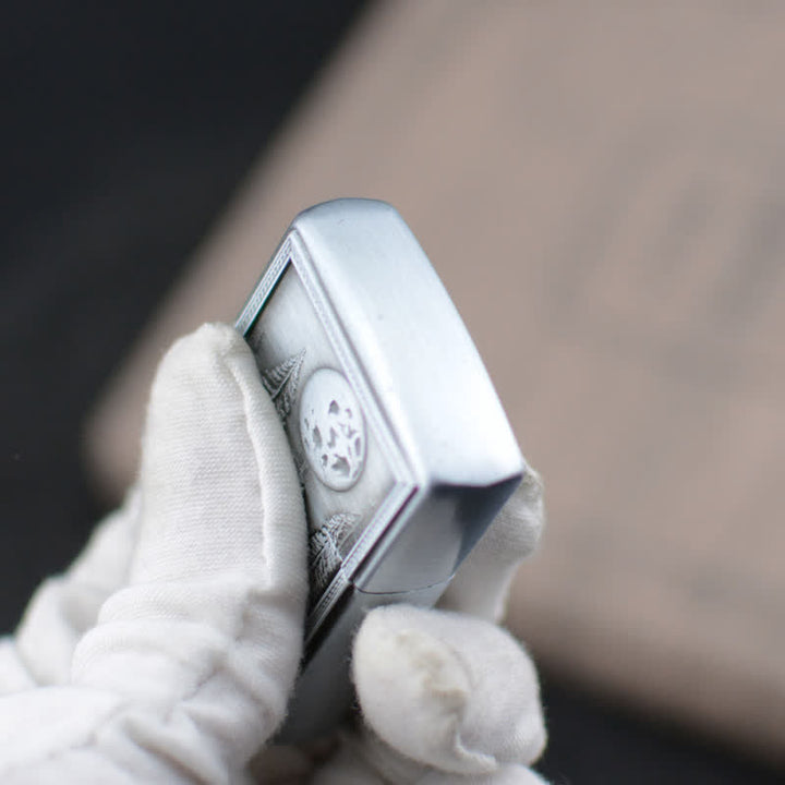 Encendedor de butano recargable con forma de rueda de amolar de Howling Wolf