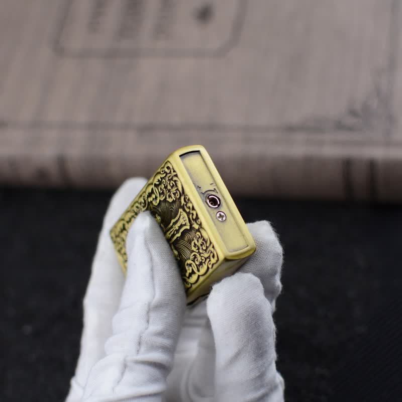 Encendedor de butano recargable con forma de cruz de la Santa Biblia