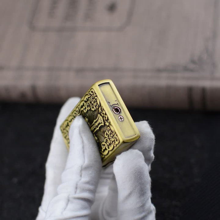 Encendedor de butano recargable con forma de cruz de la Santa Biblia