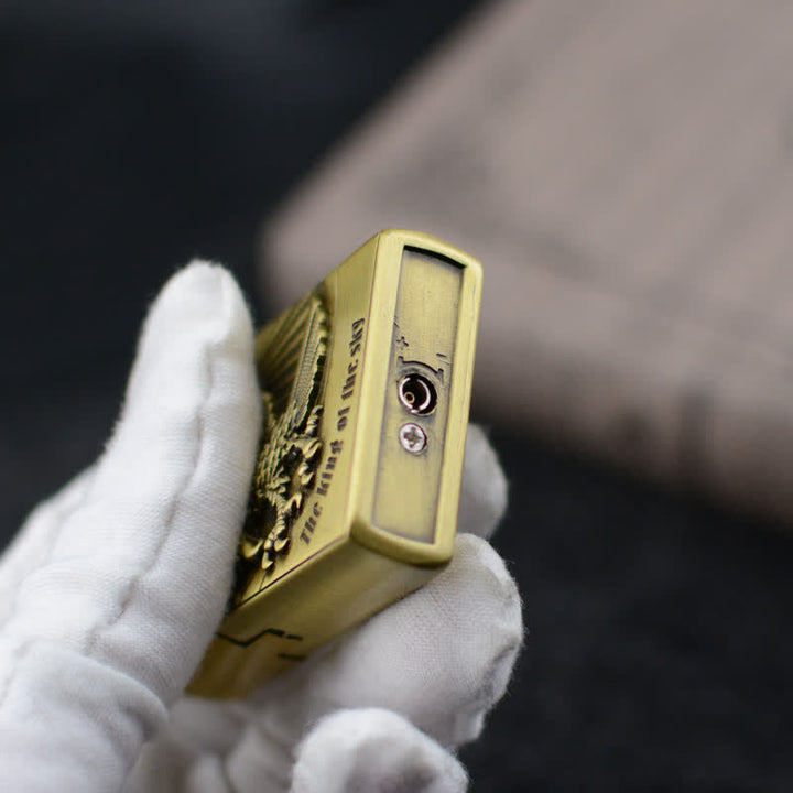 Encendedor de butano recargable con rueda de afilar Flying Eagle
