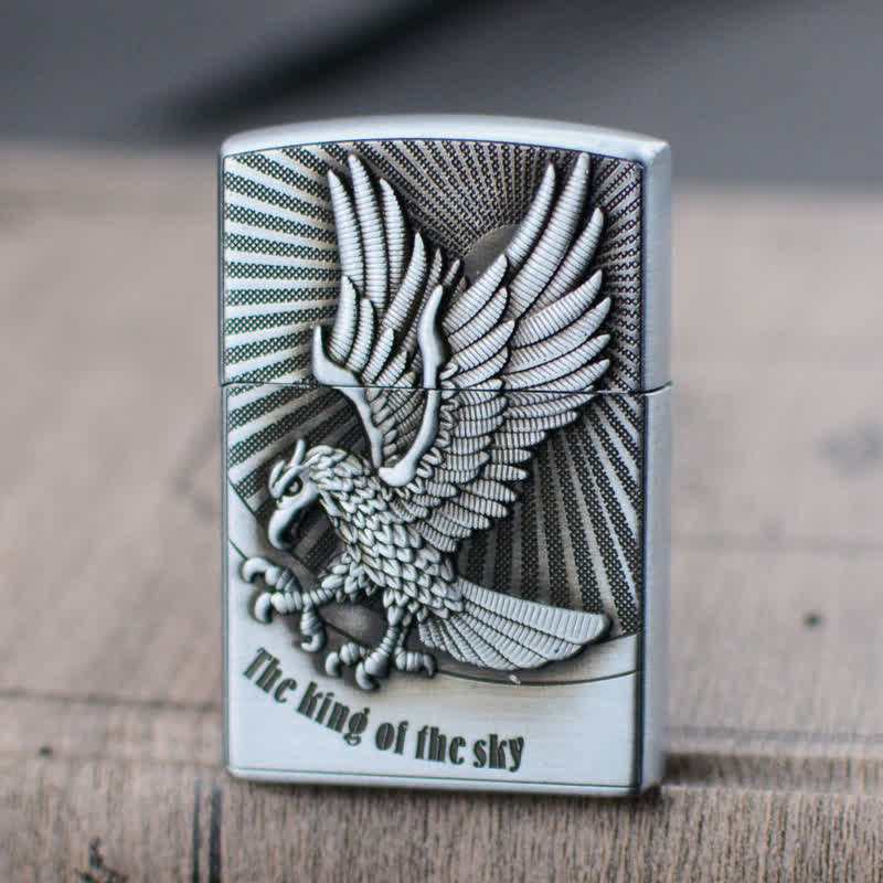 Encendedor de butano recargable con rueda de afilar Flying Eagle