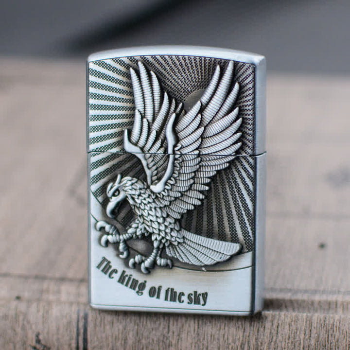 Encendedor de butano recargable con rueda de afilar Flying Eagle