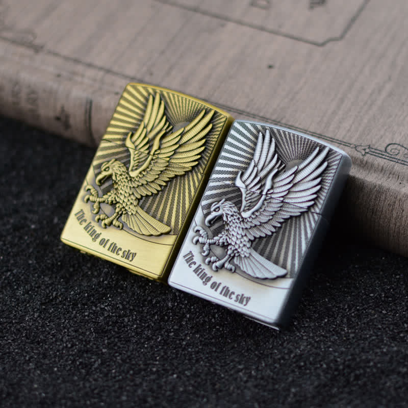 Encendedor de butano recargable con rueda de afilar Flying Eagle
