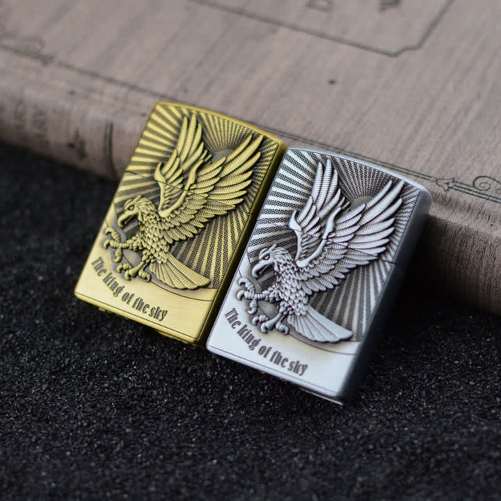 Encendedor de butano recargable con rueda de afilar Flying Eagle