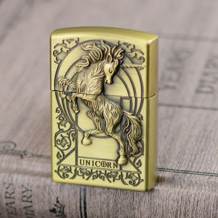 Encendedor de butano recargable con forma de muela con forma de unicornio