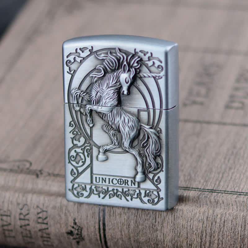 Encendedor de butano recargable con forma de muela con forma de unicornio
