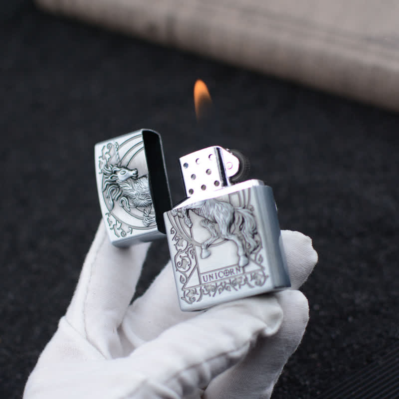 Encendedor de butano recargable con forma de muela con forma de unicornio