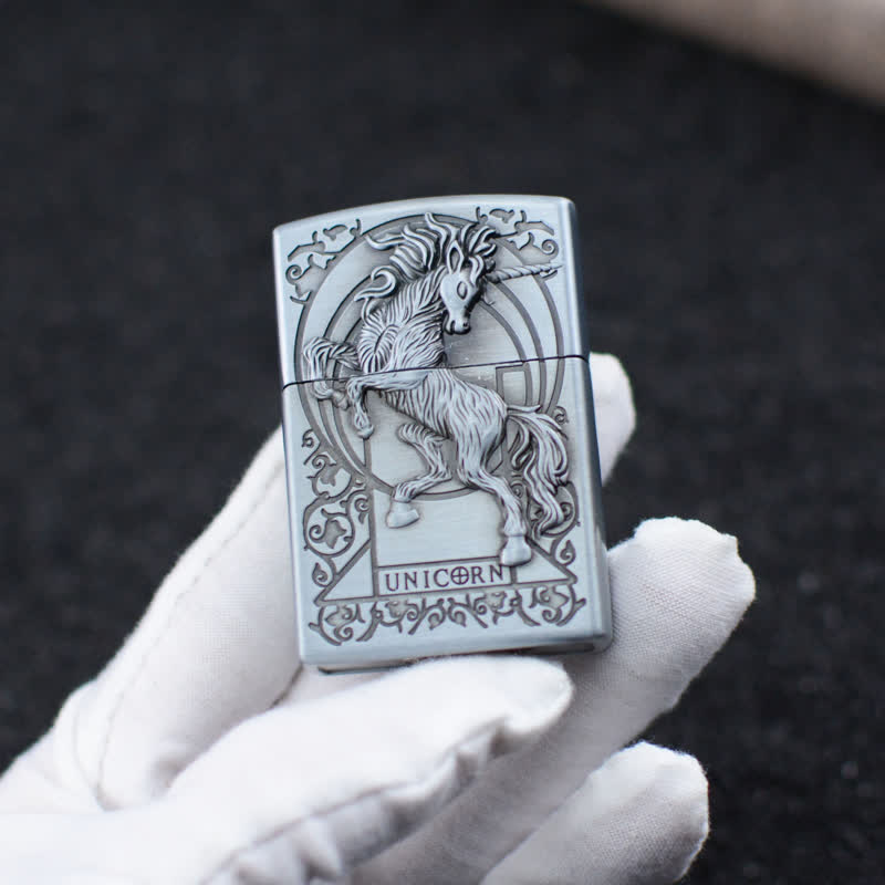 Encendedor de butano recargable con forma de muela con forma de unicornio