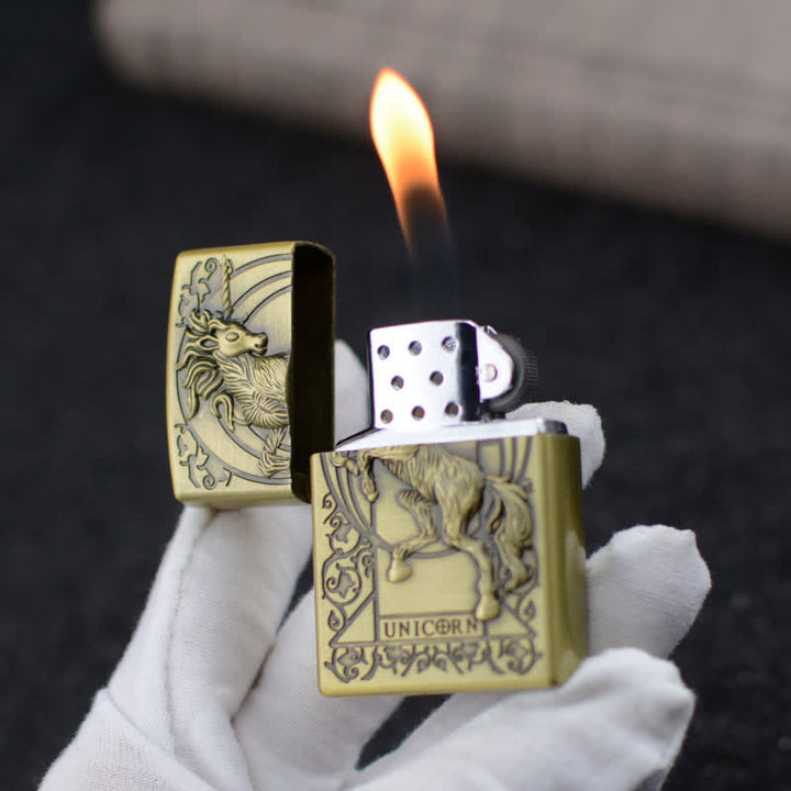 Encendedor de butano recargable con forma de muela con forma de unicornio