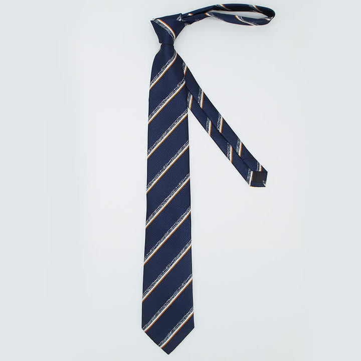 Conjunto de 3 piezas de corbata informal a rayas para oficina para hombre