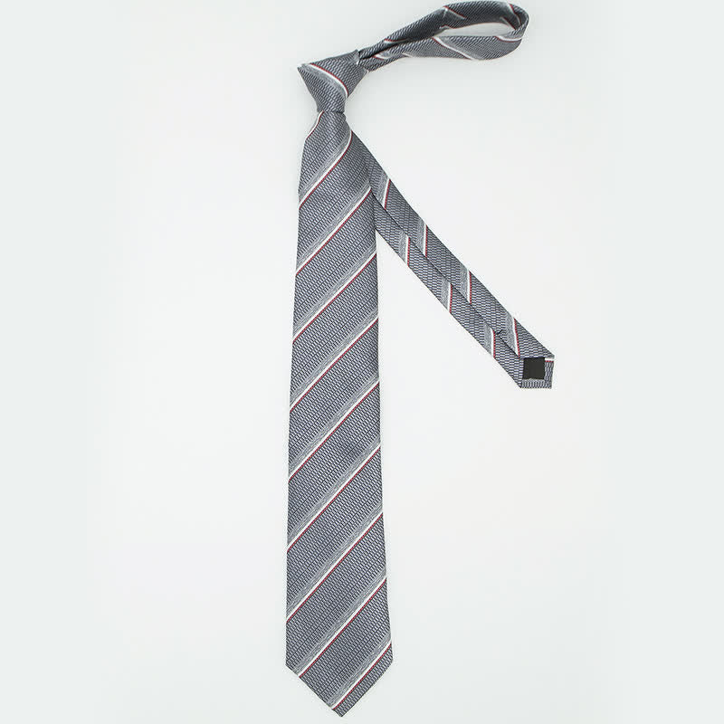 Conjunto de 3 piezas de corbata informal a rayas para oficina para hombre