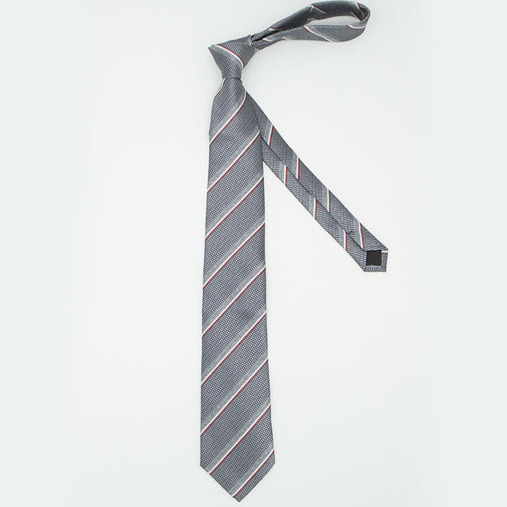 Conjunto de 3 piezas de corbata informal a rayas para oficina para hombre