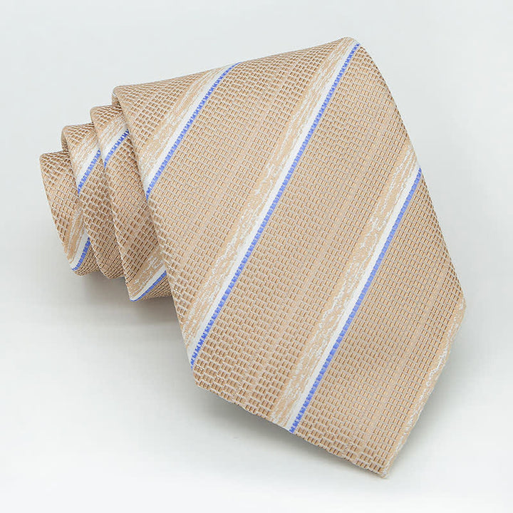 Conjunto de 3 piezas de corbata informal a rayas para oficina para hombre