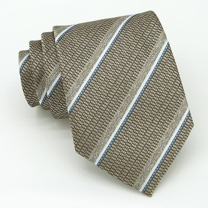 Conjunto de 3 piezas de corbata informal a rayas para oficina para hombre