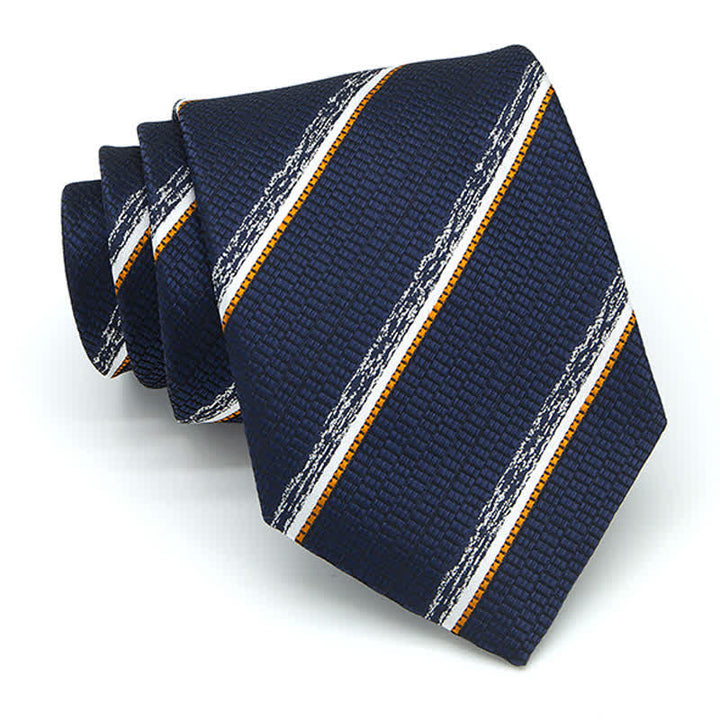 Conjunto de 3 piezas de corbata informal a rayas para oficina para hombre