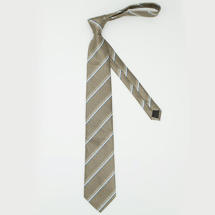 Conjunto de 3 piezas de corbata informal a rayas para oficina para hombre