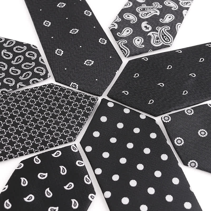 Accesorios para vestidos de noche de la serie en blanco y negro para hombre