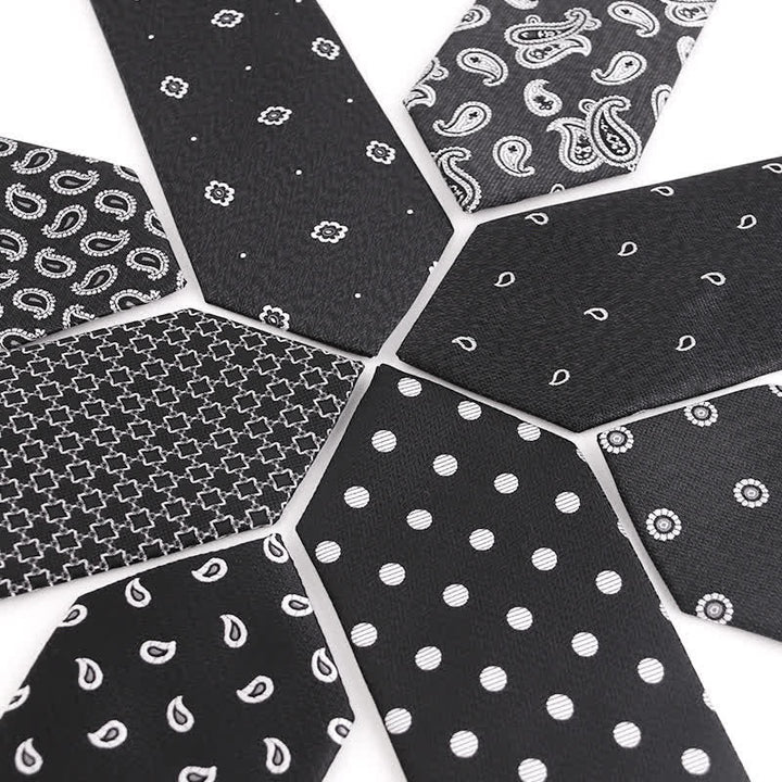 Accesorios para vestidos de noche de la serie en blanco y negro para hombre