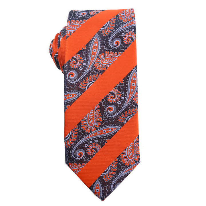 Accesorios para vestidos de noche de la serie naranja de verano para hombre Corbata