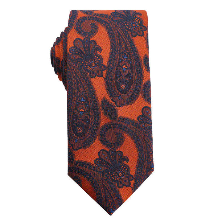 Accesorios para vestidos de noche de la serie naranja de verano para hombre Corbata