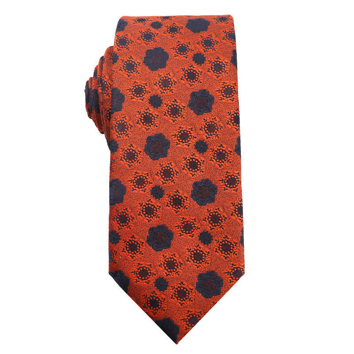 Accesorios para vestidos de noche de la serie naranja de verano para hombre Corbata