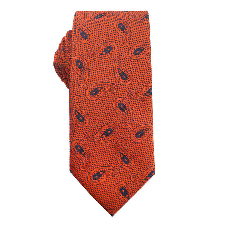 Accesorios para vestidos de noche de la serie naranja de verano para hombre Corbata