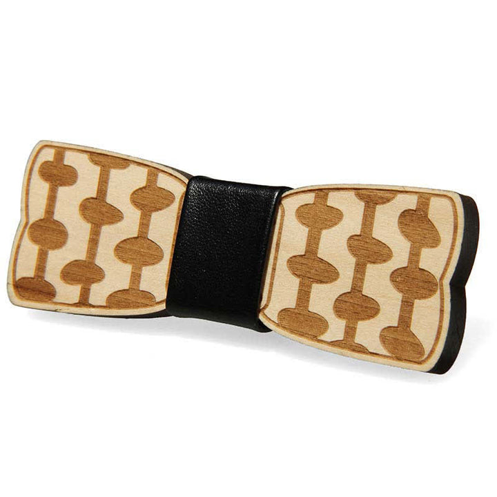 Accesorios para bodas de hombres Pajarita de madera tallada