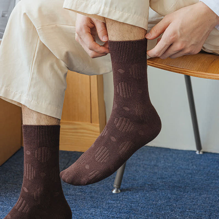 Calcetines de algodón clásicos con lunares de color liso