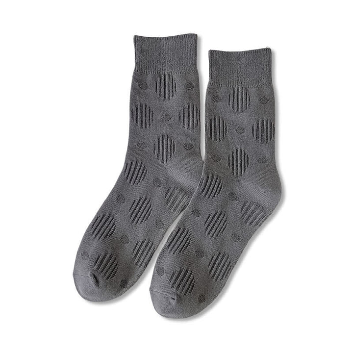 Calcetines de algodón clásicos con lunares de color liso
