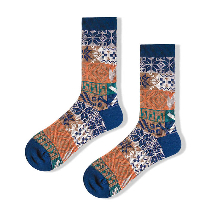 Calcetines de algodón con estampados artísticos de varios nativos