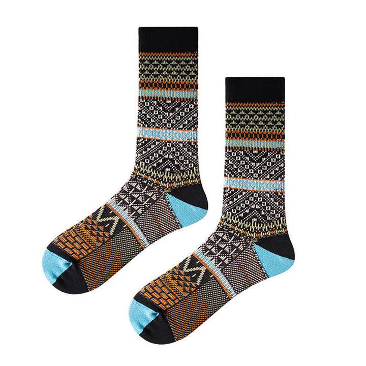 Calcetines de algodón cómodos y estéticos con dos colores elegantes