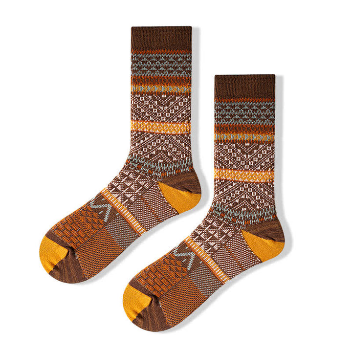 Calcetines de algodón cómodos y estéticos con dos colores elegantes
