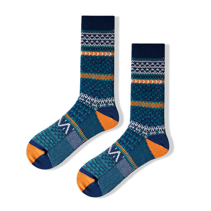 Calcetines de algodón cómodos y estéticos con dos colores elegantes