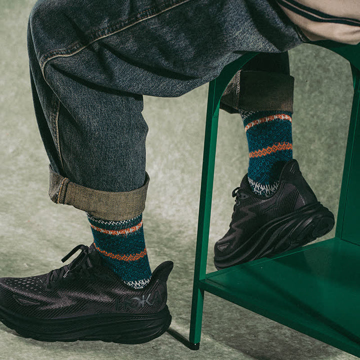 Calcetines de algodón cómodos y estéticos con dos colores elegantes