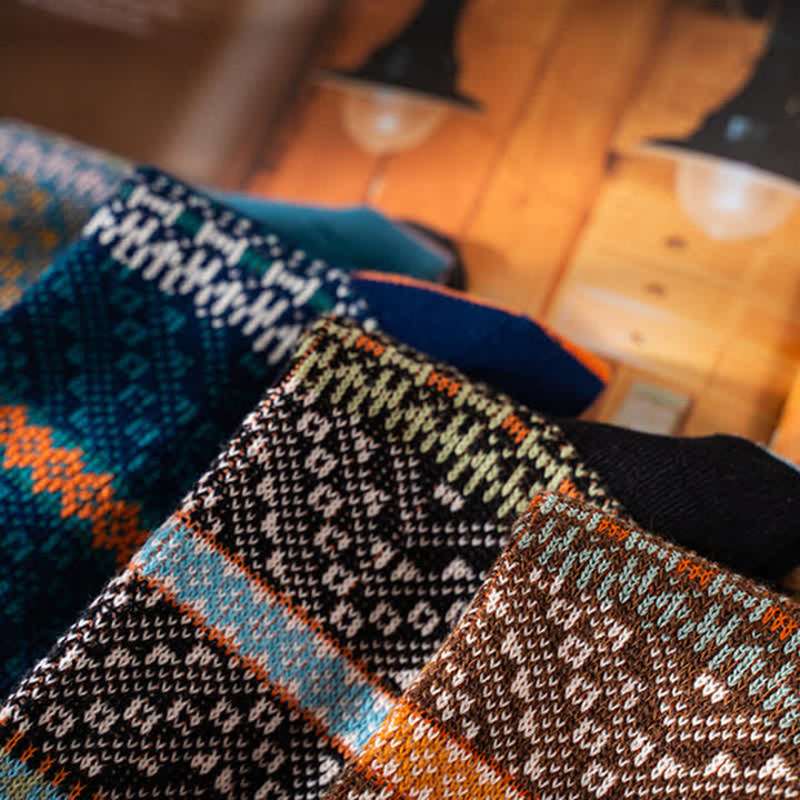 Calcetines de algodón cómodos y estéticos con dos colores elegantes